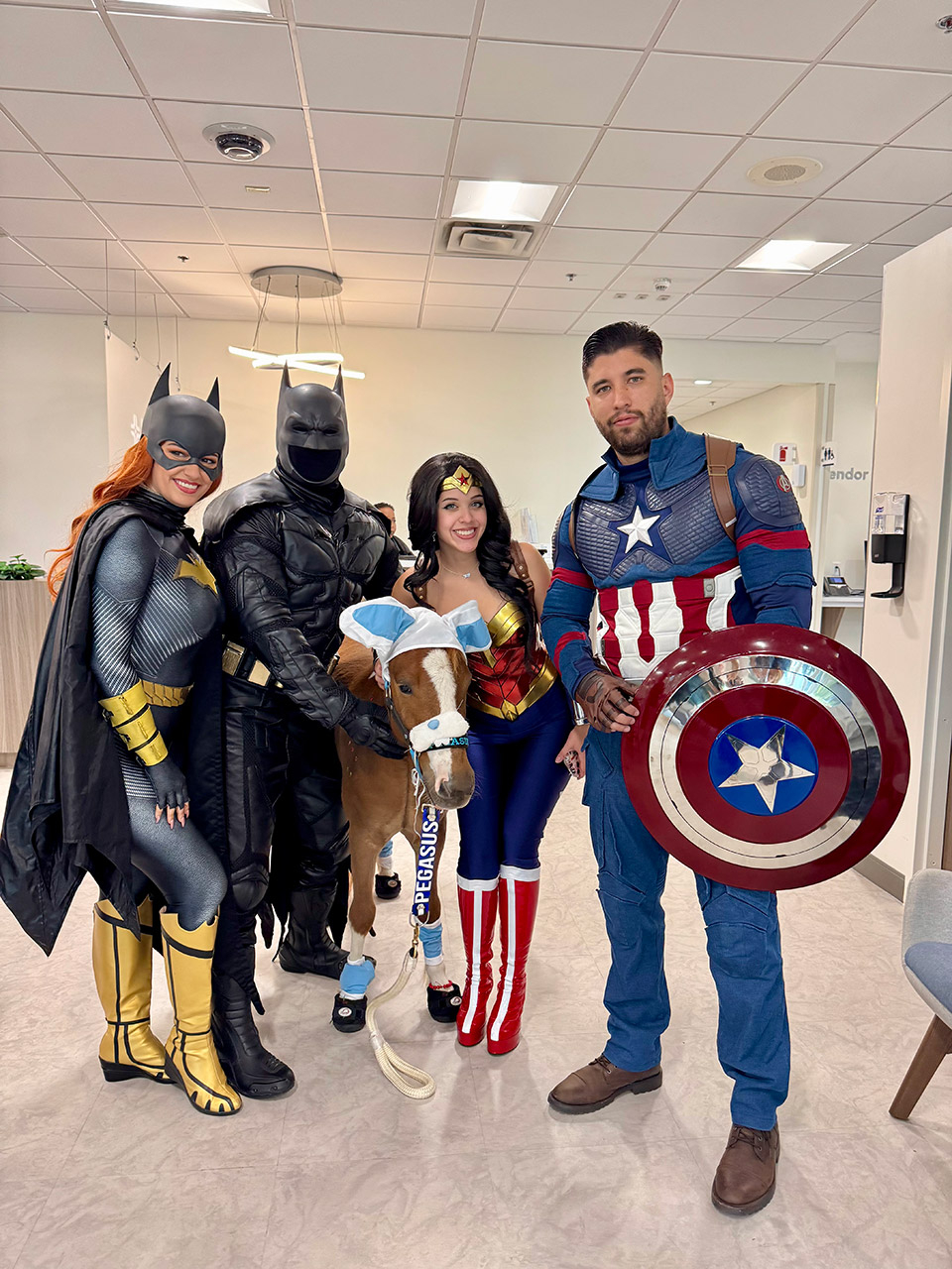 Pegasus visit Florida Kendall Hospital - April 17, 2025 | Ale Ramos Therapy Animals