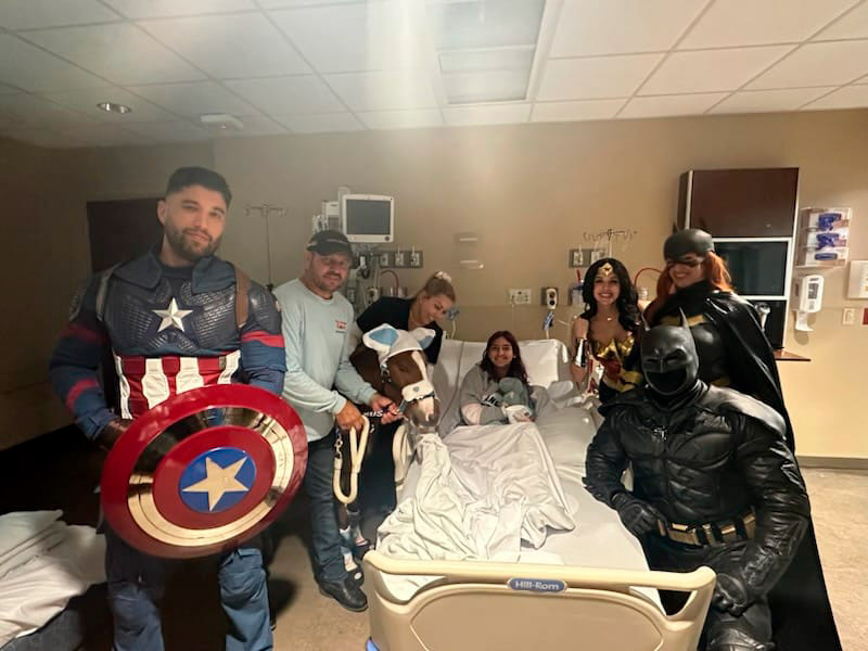 Pegasus visit Florida Kendall Hospital - April 17, 2025 | Ale Ramos Therapy Animals