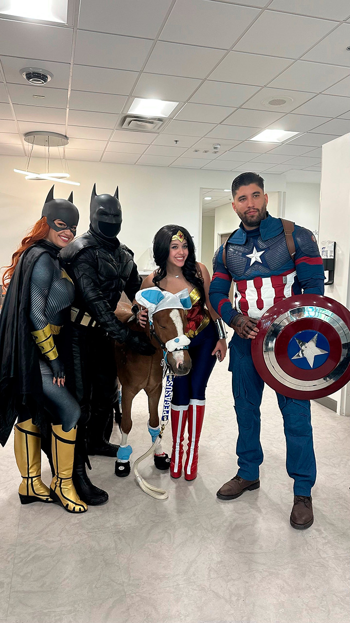 Pegasus visit Florida Kendall Hospital - April 17, 2025 | Ale Ramos Therapy Animals