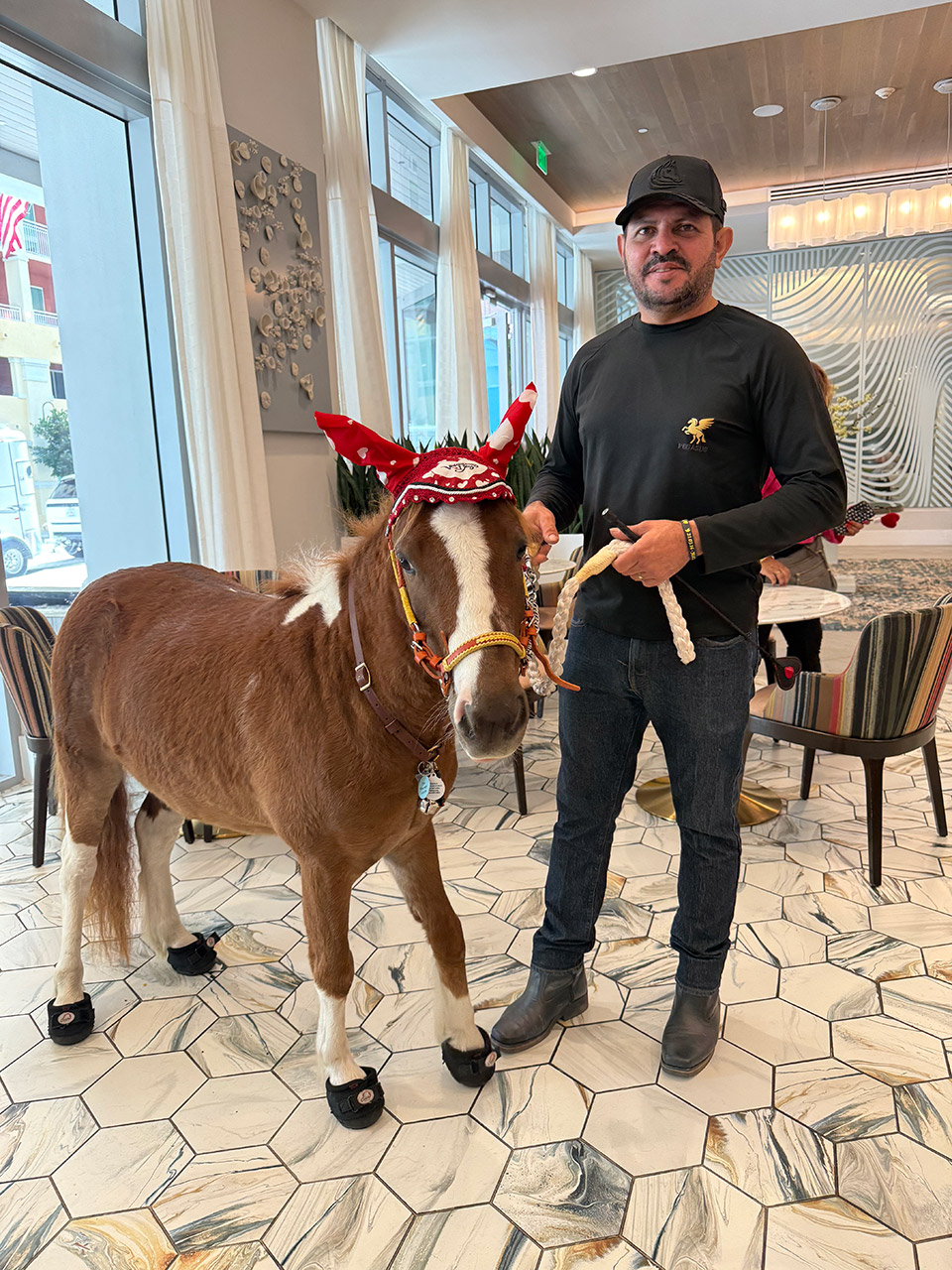 Pegasus visit Mirabelle Senior Living - February 06, 2025 | Ale Ramos Therapy Animals