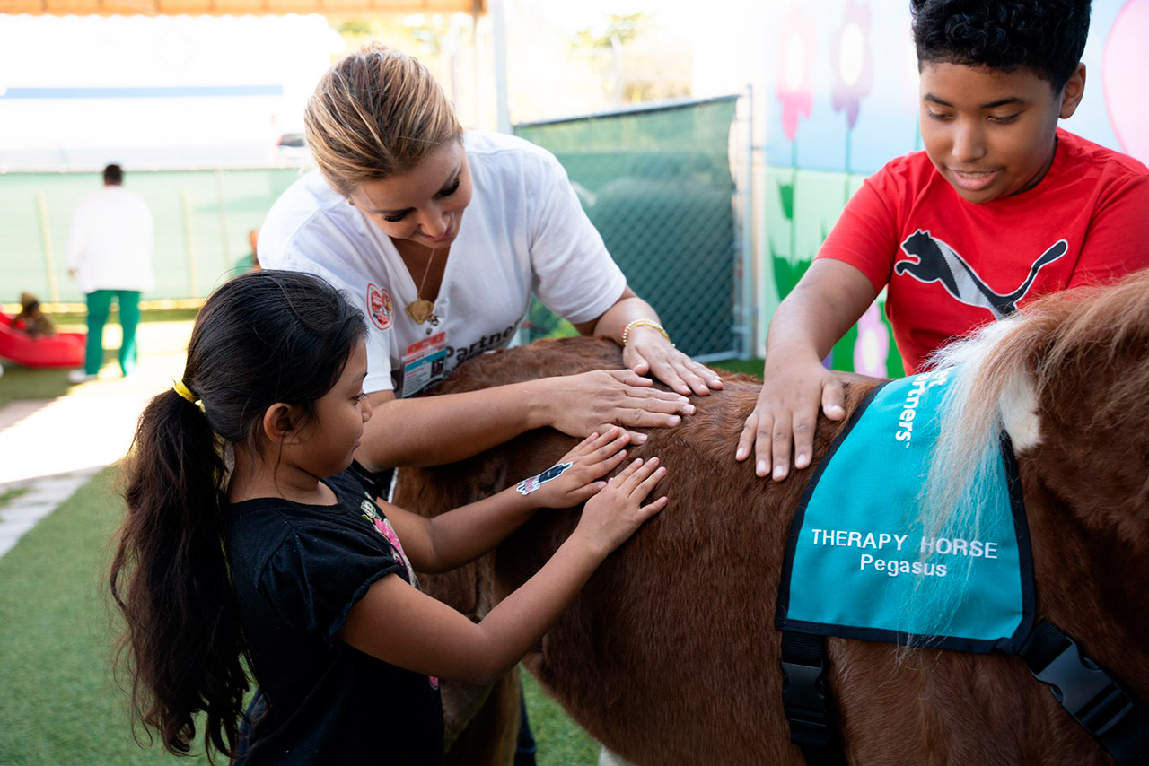 Pegasus visit Patches - PPEC | Ale Ramos Therapy Animals