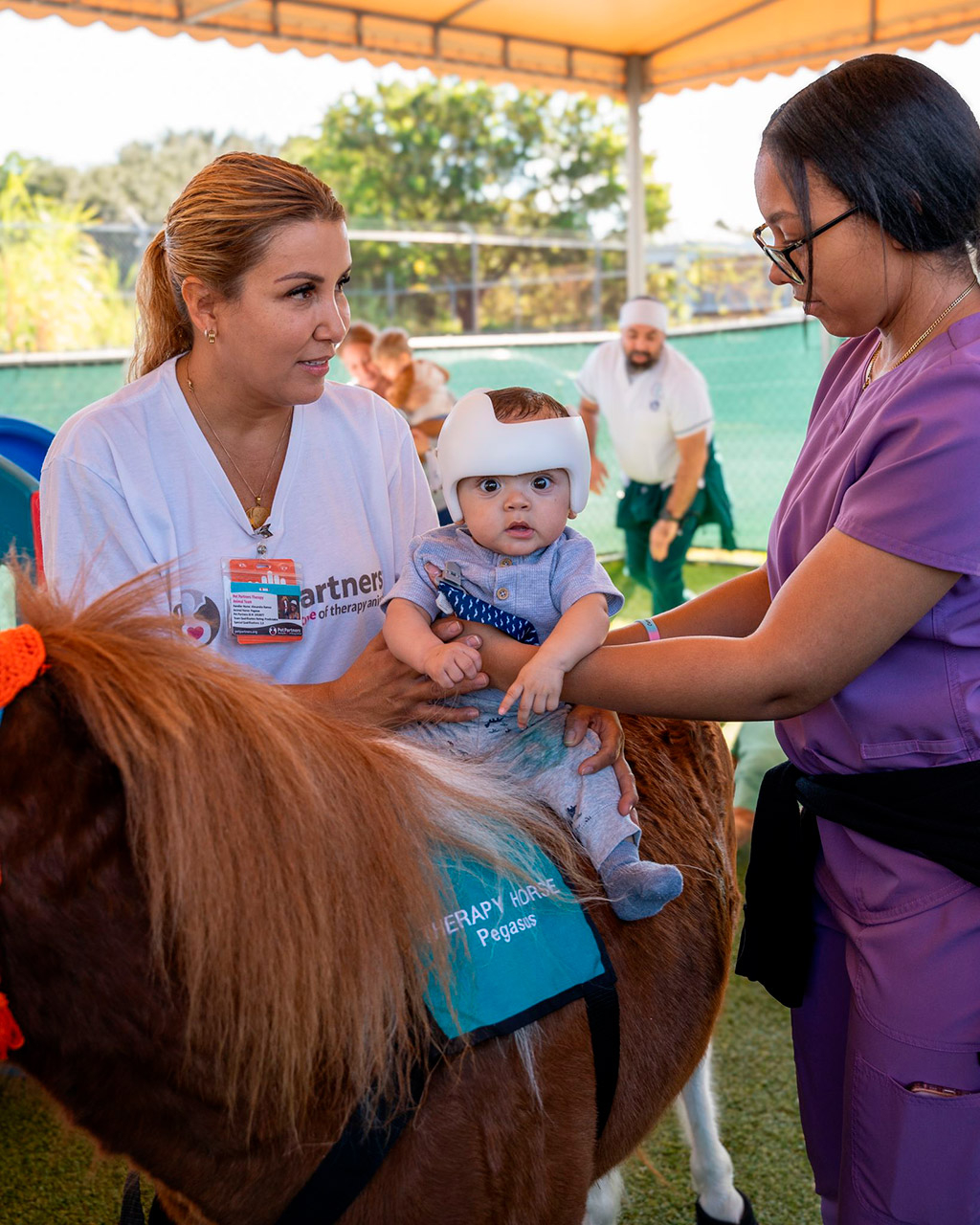 Pegasus visit Patches - PPEC | Ale Ramos Therapy Animals