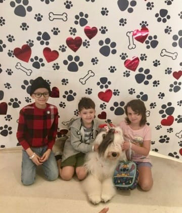Valentine celebration at Nicklaus Children’s Hospital - February 2024 | Ale Ramos Therapy Animals