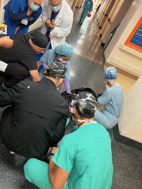 Visit at Kendall Regional Hospital | Ale Ramos Therapy Animals