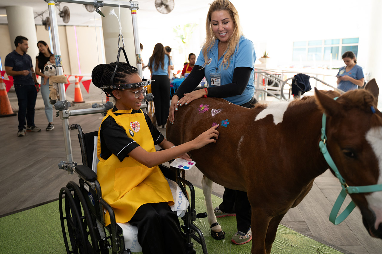 Visit by Pegasus at Nicklaus Children’s Hospital - June 12, 2025 | Ale Ramos Therapy Animals
