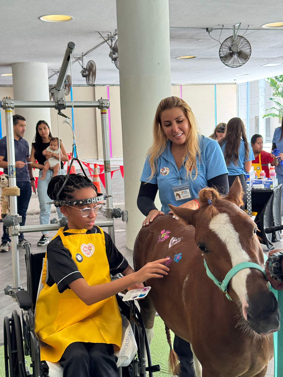 Visit by Pegasus at Nicklaus Children’s Hospital - June 12, 2025 | Ale Ramos Therapy Animals