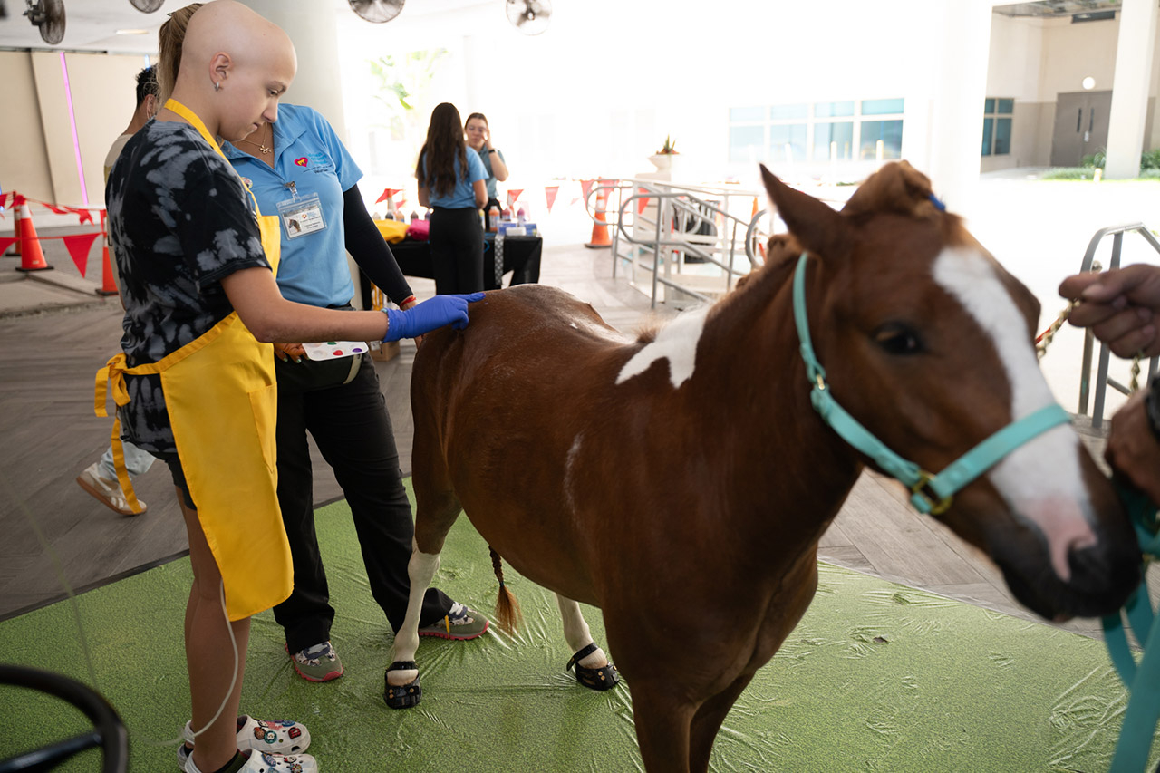 Visit by Pegasus at Nicklaus Children’s Hospital - June 12, 2025 | Ale Ramos Therapy Animals