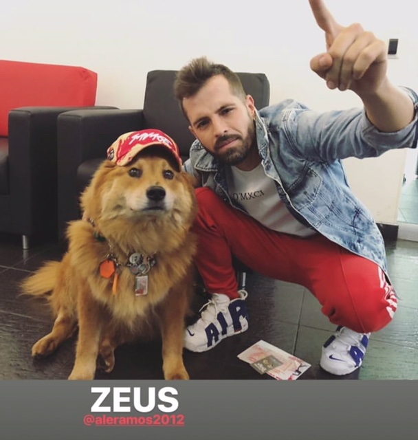 With my friend Mike Bahia, 2018 | Ale Ramos Therapy Animals